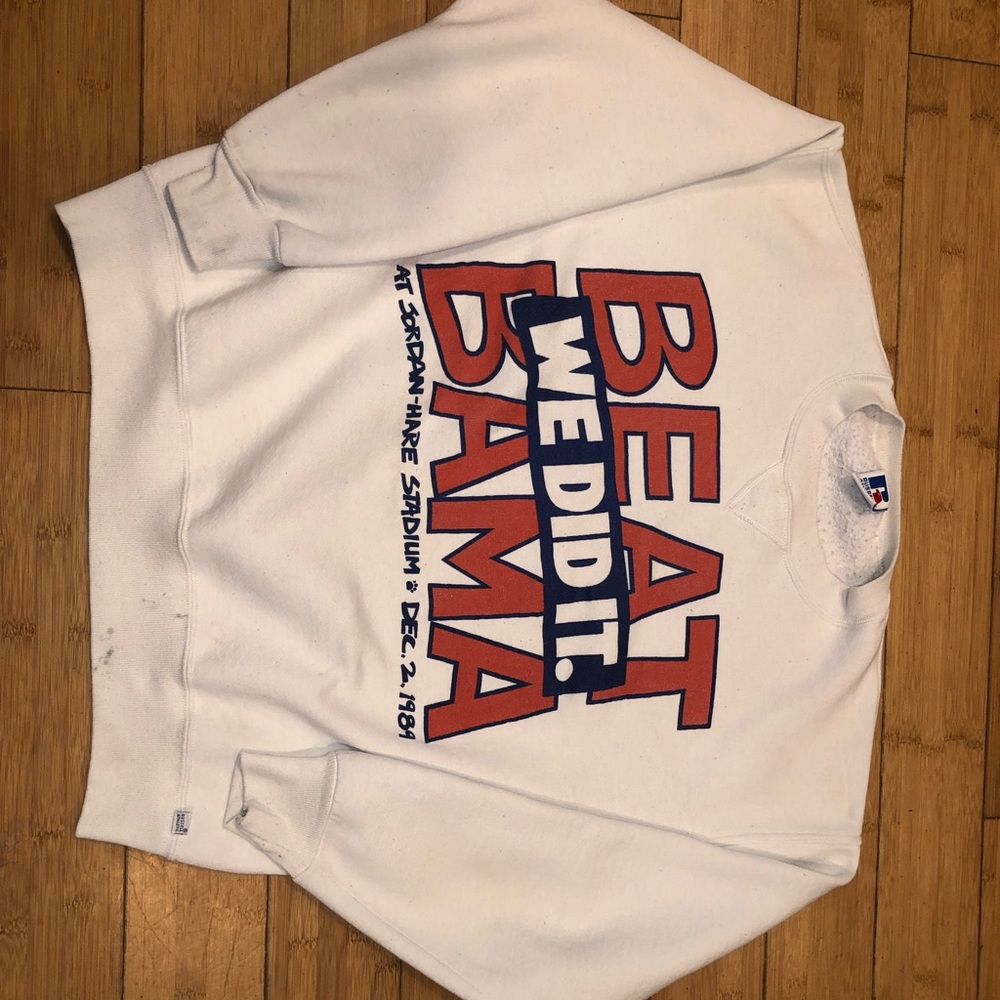 1989 AUBRUN “TIGERS BEAT BAMA” Crewneck